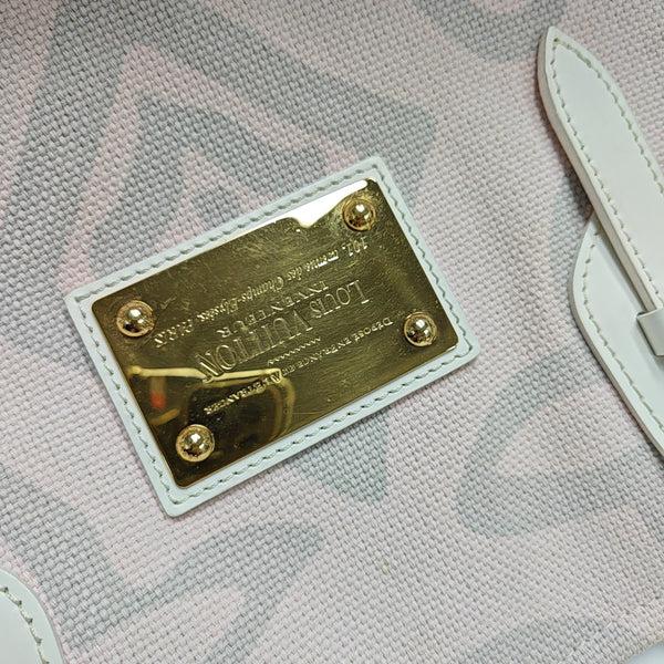 TAHITIENNE CABAS MM Monogram Canvas Pink
