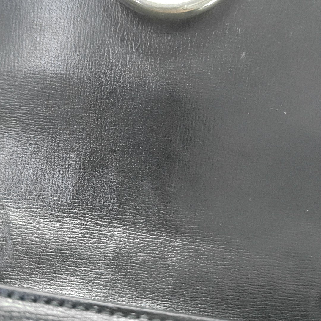 GG Ring Small Calfskin Black