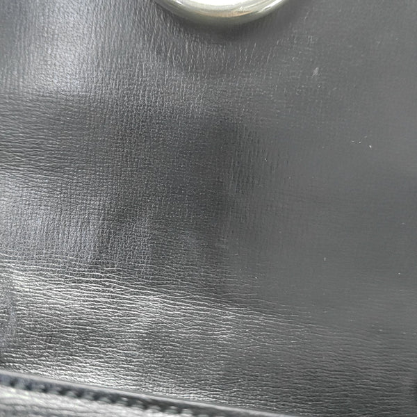 GG Ring Small Calfskin Black