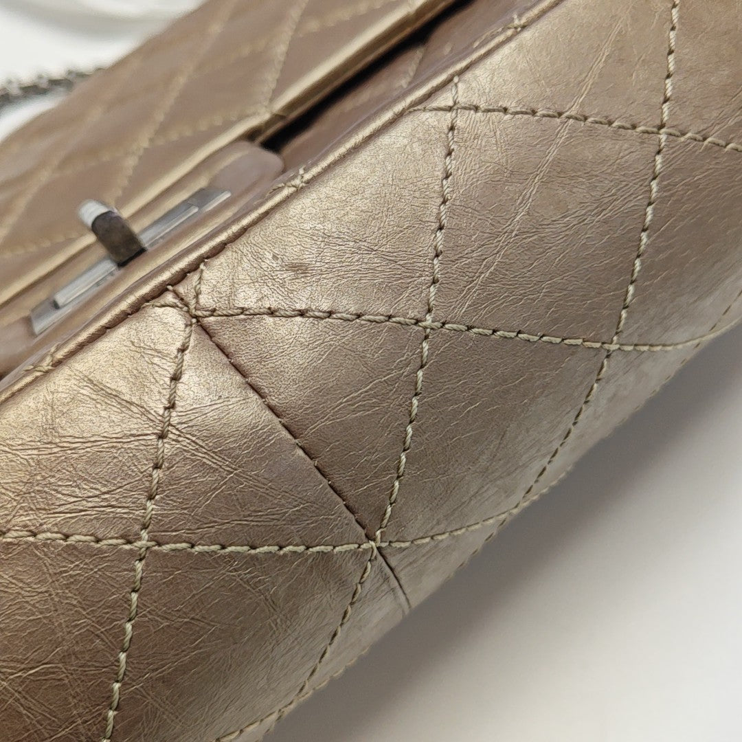 2.55 Maxi Quilted Calfskin Gold
