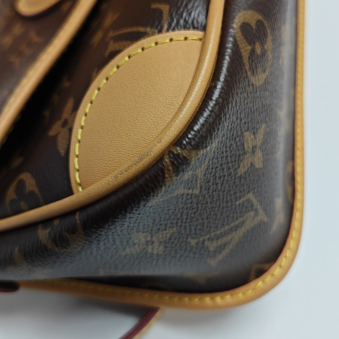 DIANE Monogram Coated Canvas Brown