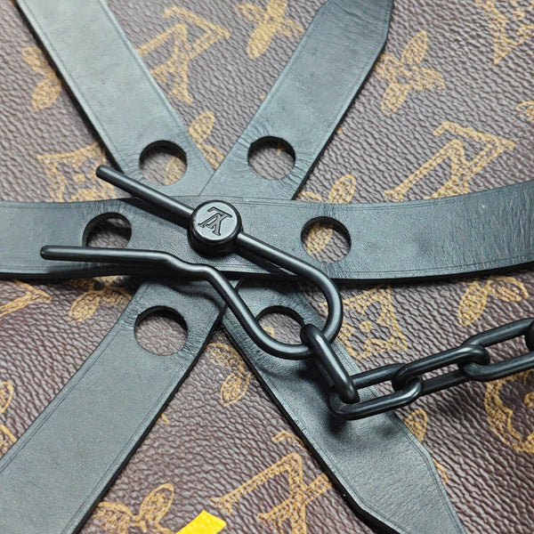 WHEEL BOX Monogram Coated Canvas Brown