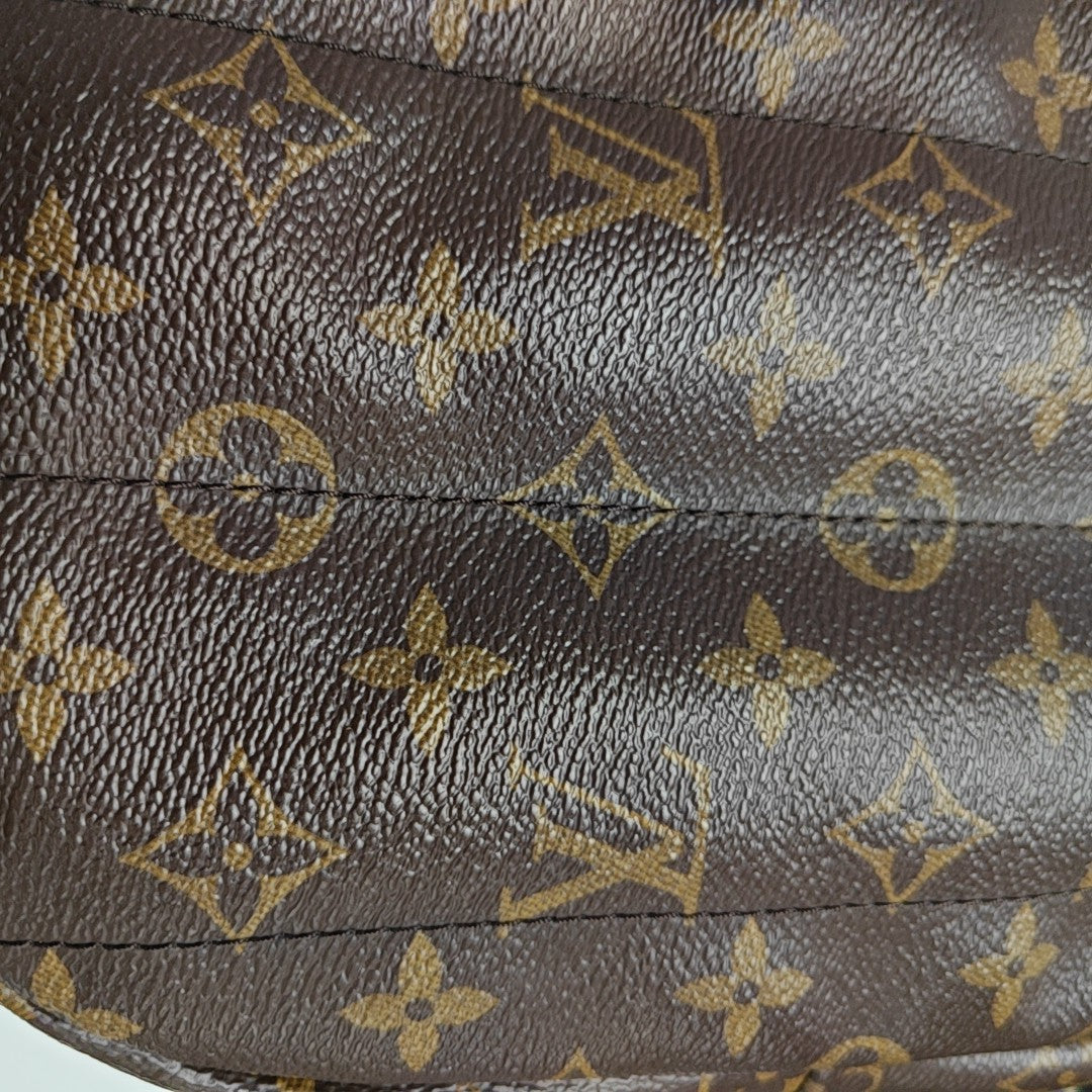 PALM SPRINGS Mini Monogram Coated Canvas Brown