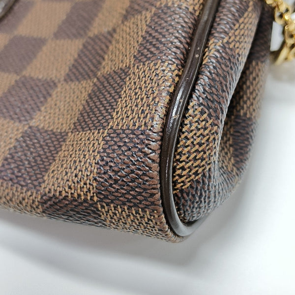 EVA Damier Ebene Coated Canvas Brown