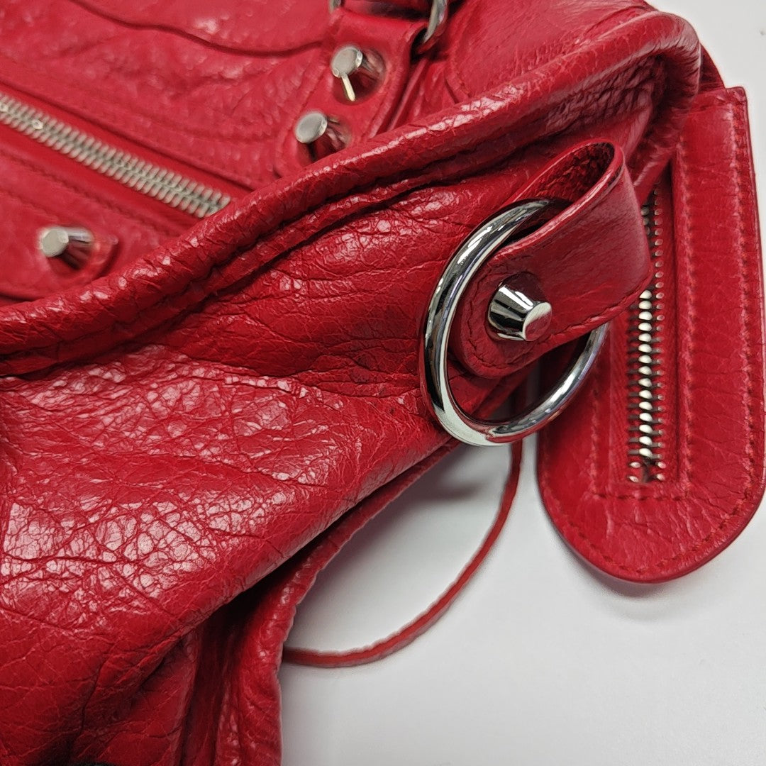 Classic City Mini Lambskin Red