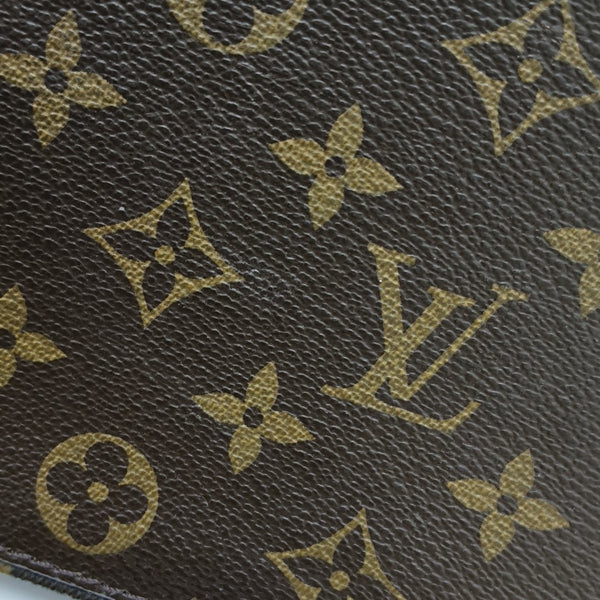 LOCKIT Monogram Coated Canvas Brown