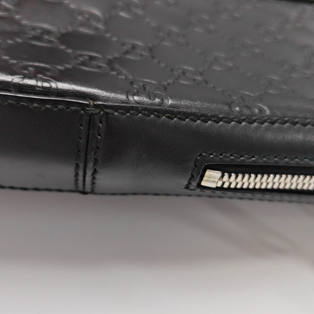 Signature Monogram Calfskin Black