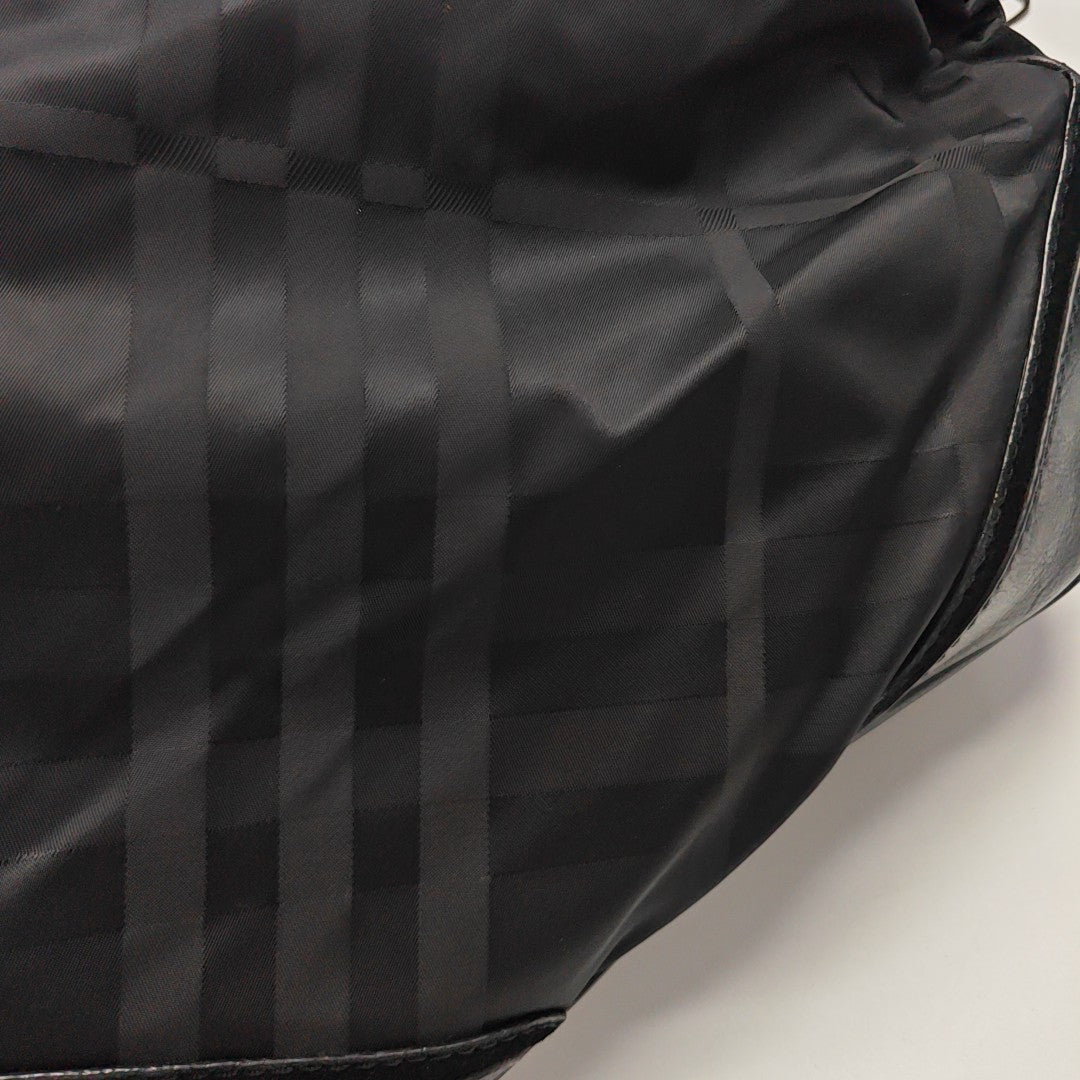 Nylon Top Handle Bag Black