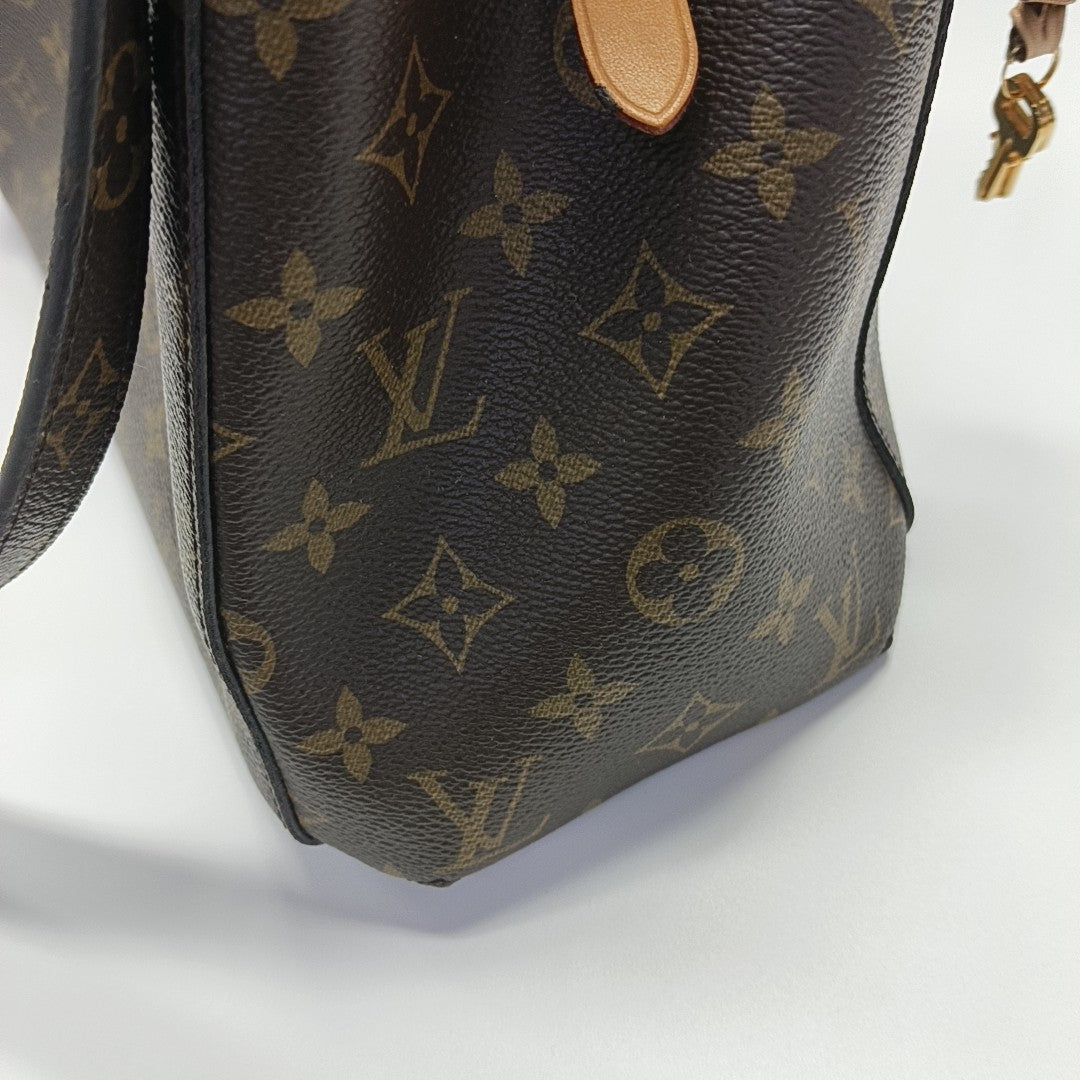 MONTAIGNE Monogram Coated Canvas Brown