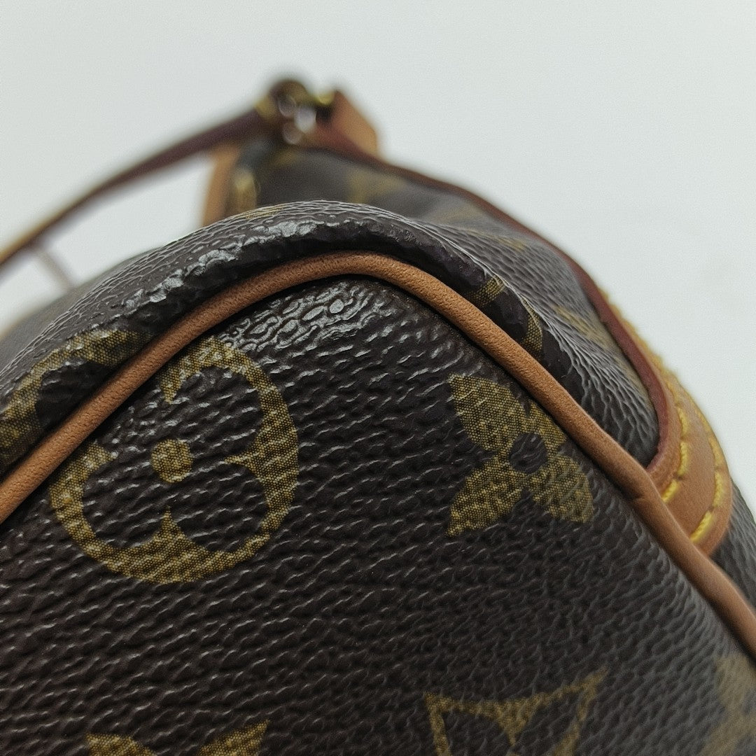 NÉONOÉ Nano Monogram Coated Canvas Brown