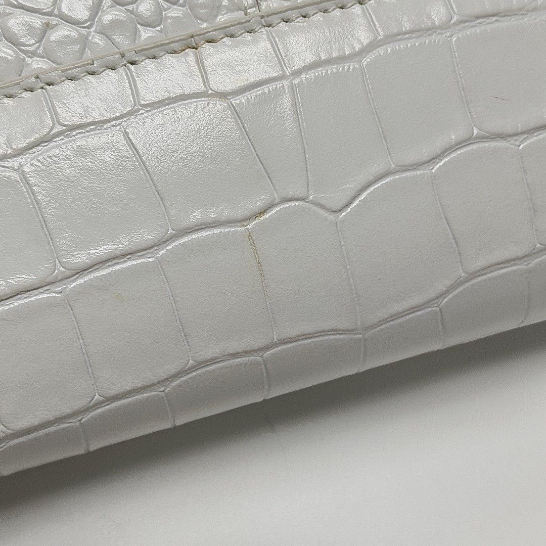 Calfskin Top Handle Bag White