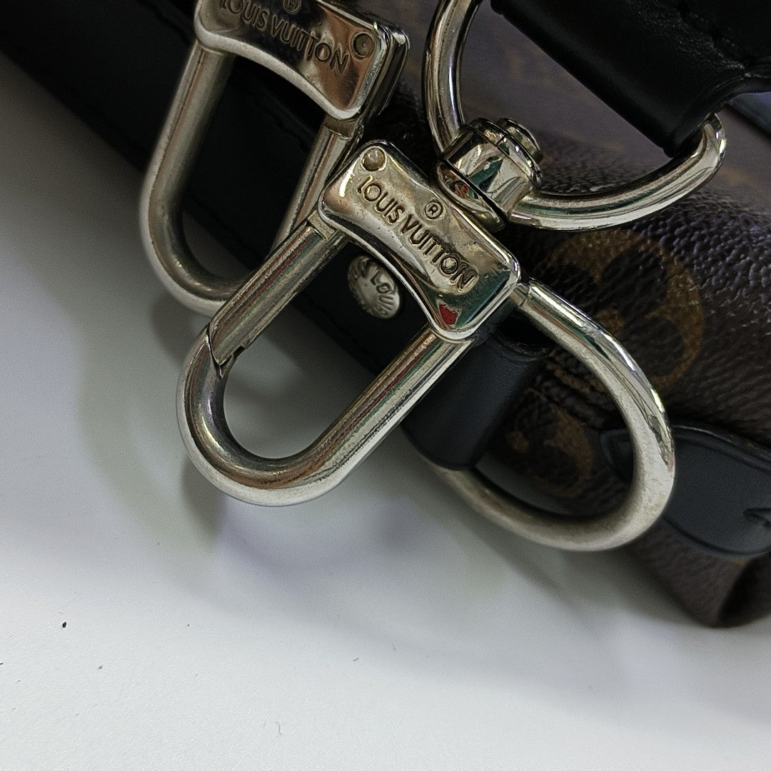 KITAN Monogram Coated Canvas Brown