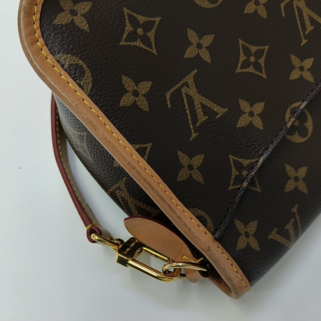DIANE Monogram Coated Canvas Brown