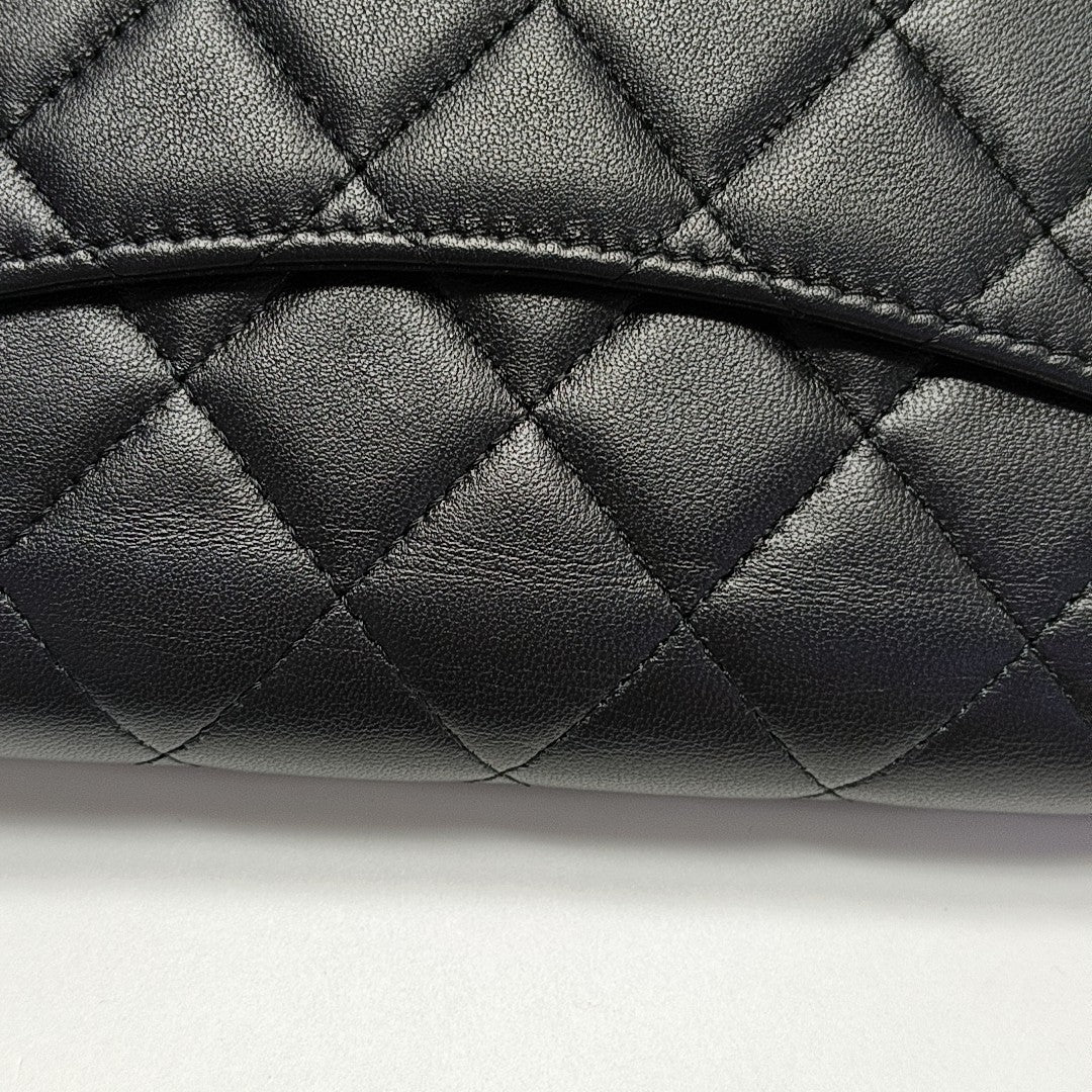 WOC Quilted Lambskin Black