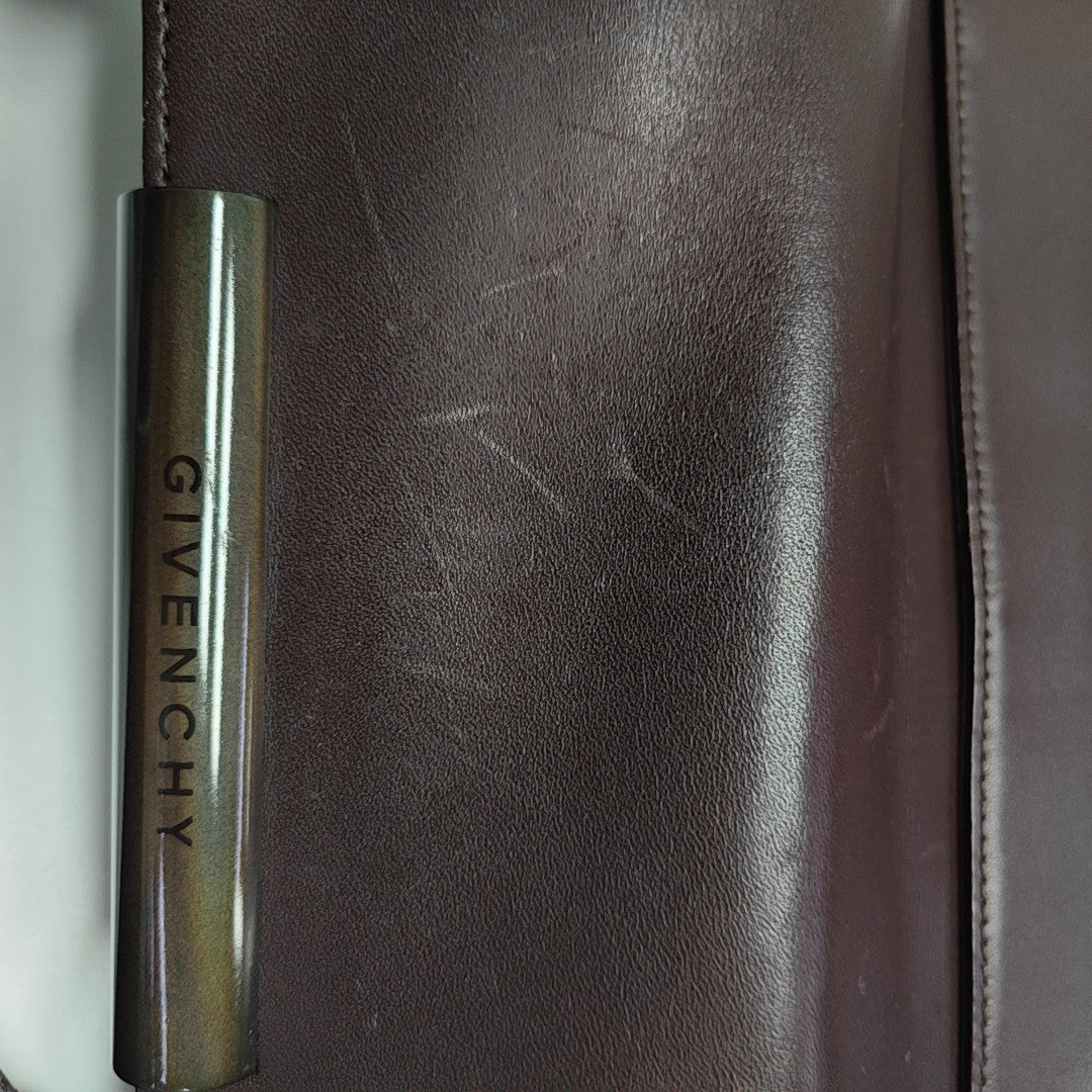 Calfskin Shoulder Bag Brown