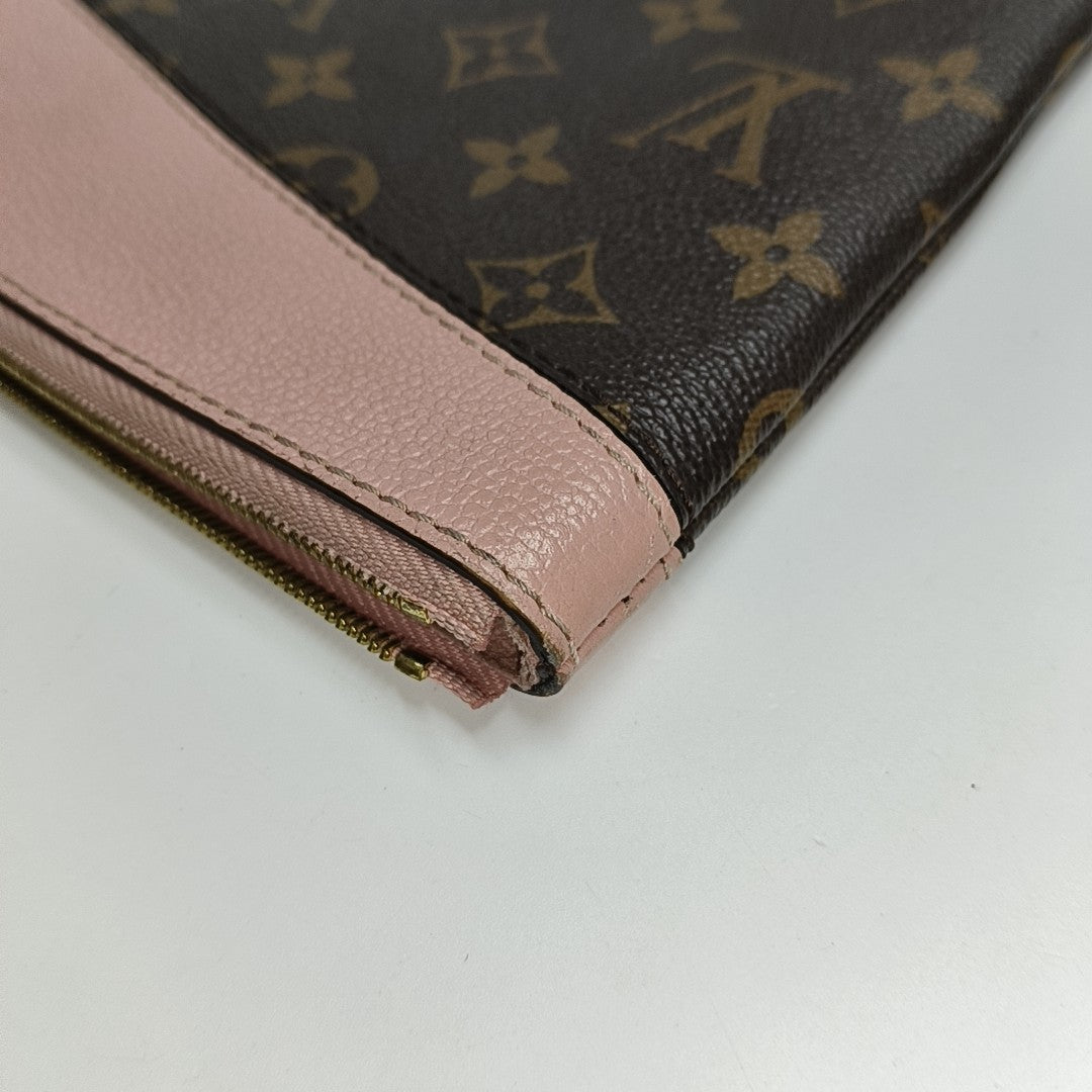 DAILY Monogram Coated Canvas Brown