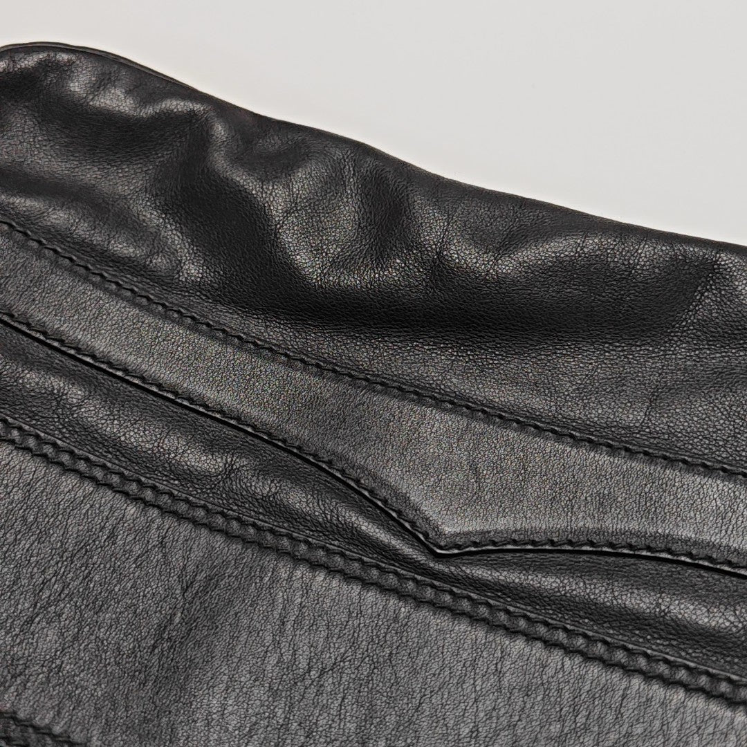 Calfskin Shoulder Bag Black