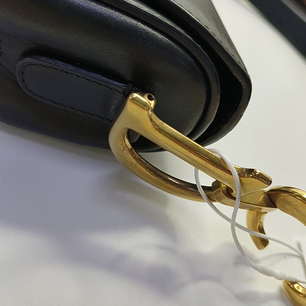 Saddle Small Calfskin Black