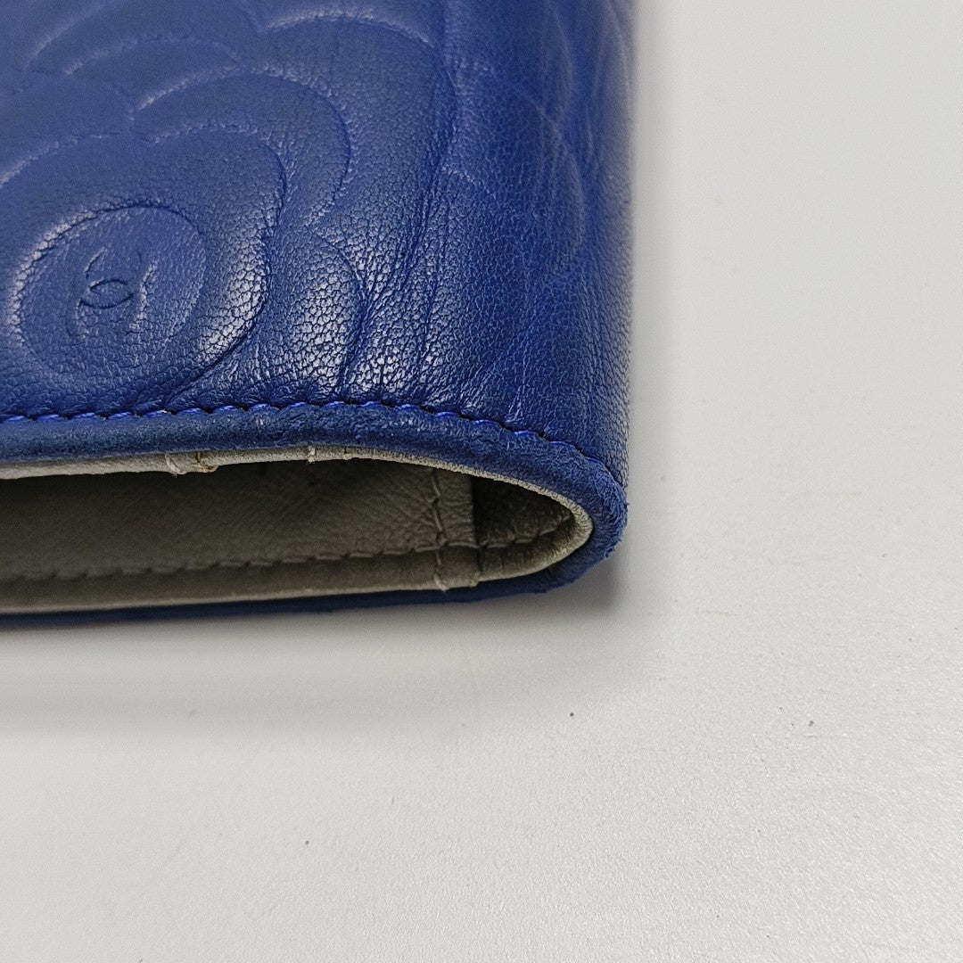 Lambskin Wallet Blue