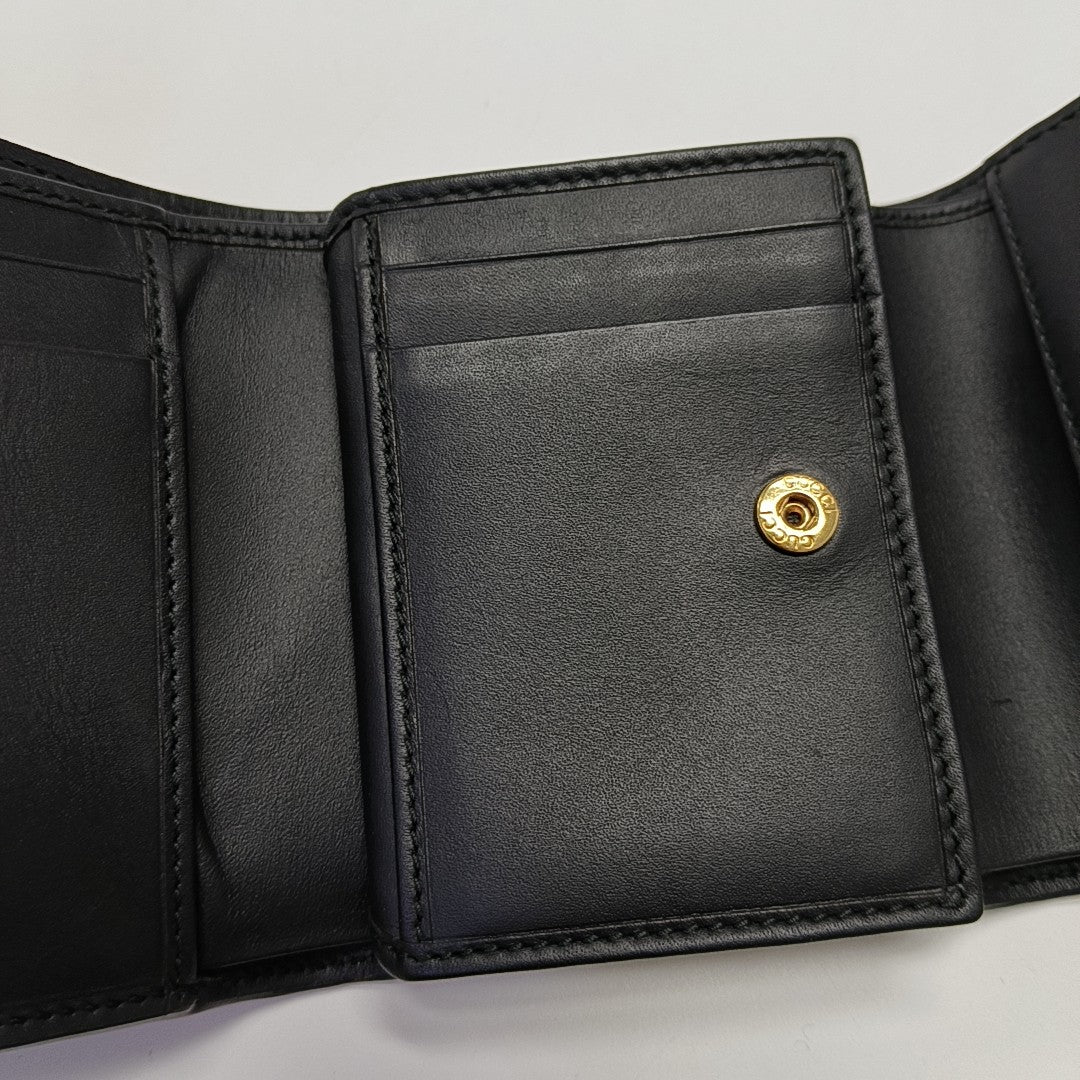 Sylvie Calfskin Black Wallet