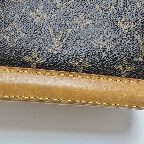 ALMA BB Monogram Coated Canvas Brown
