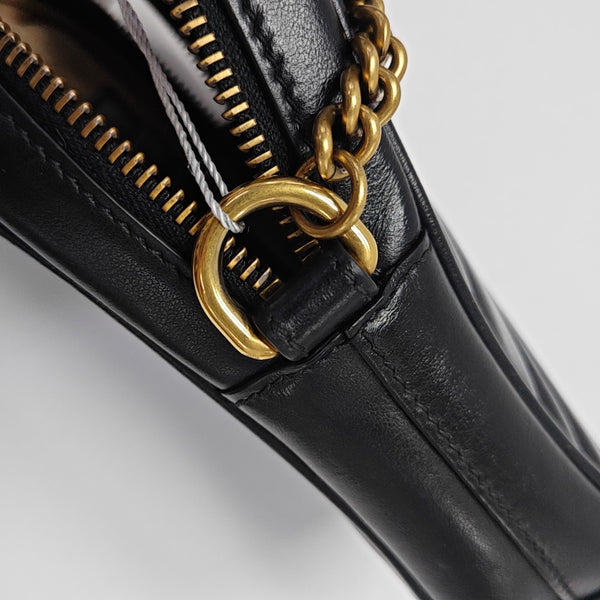 GG Marmont Mini Quilted Calfskin Black