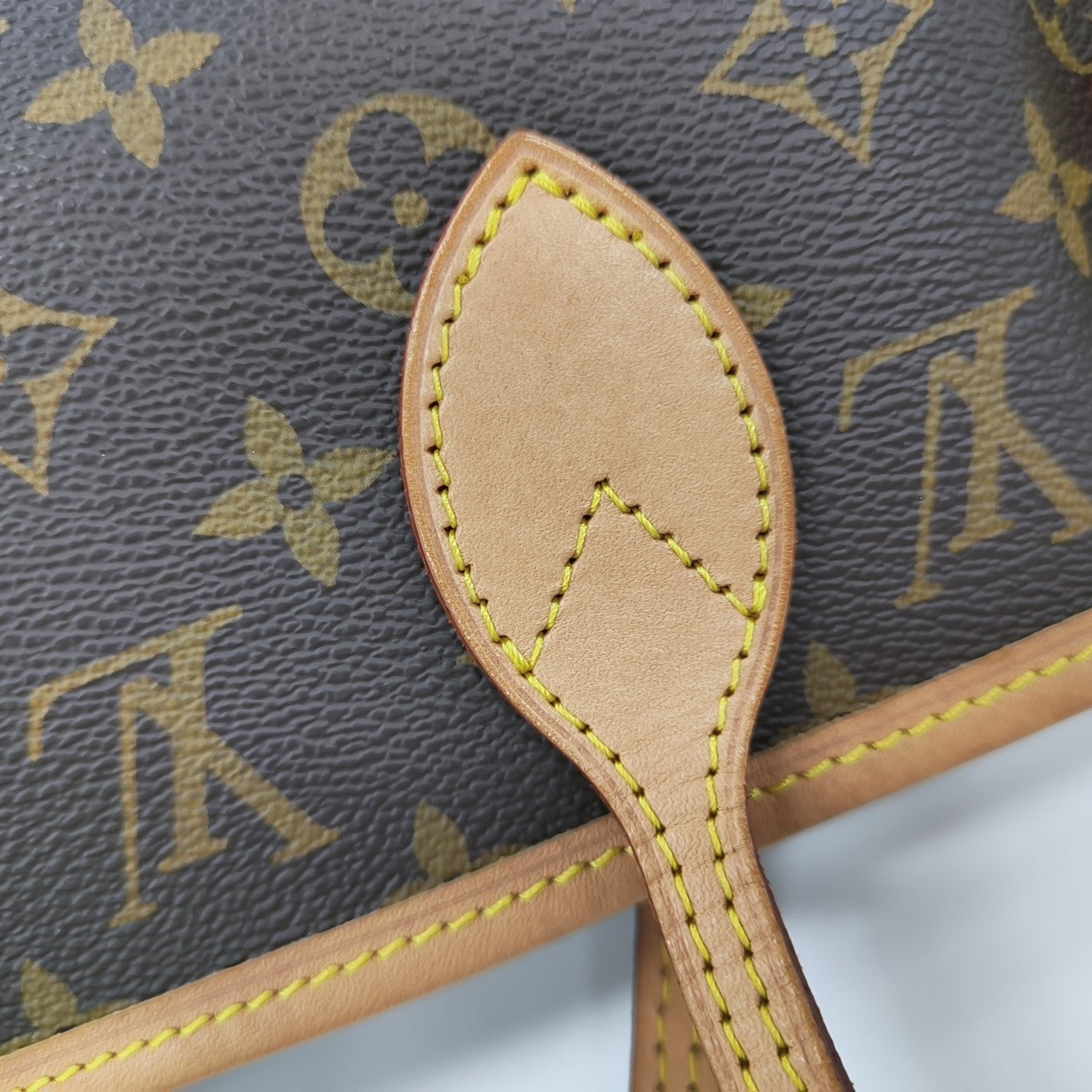 NEVERFULL MM Monogram Coated Canvas Brown