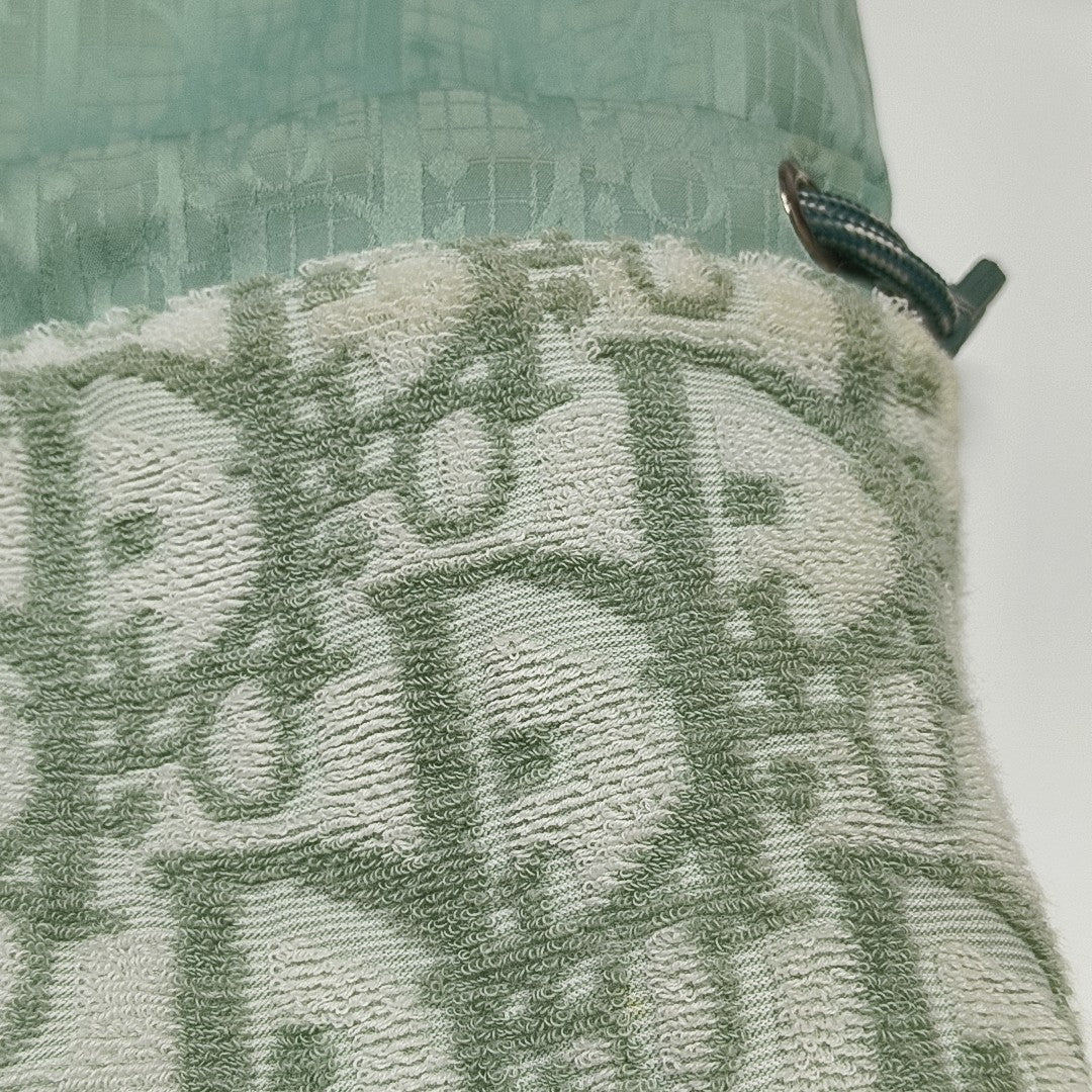 Fabric Top Handle Bag Green