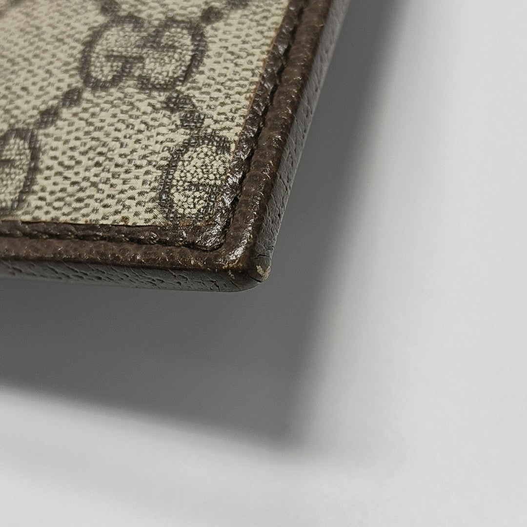 Ophidia Small Monogram Coated Canvas Beige