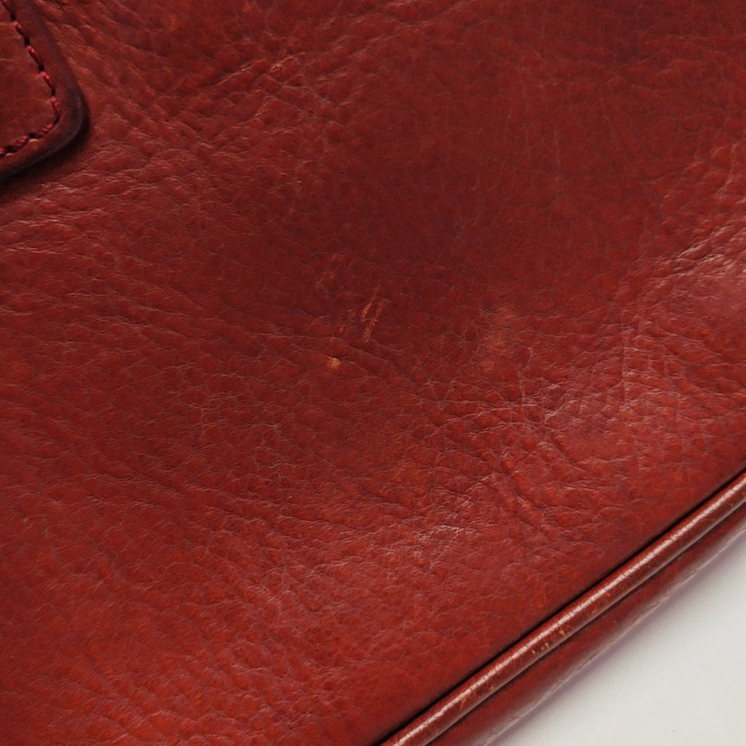 Calfskin Top Handle Bag Brown