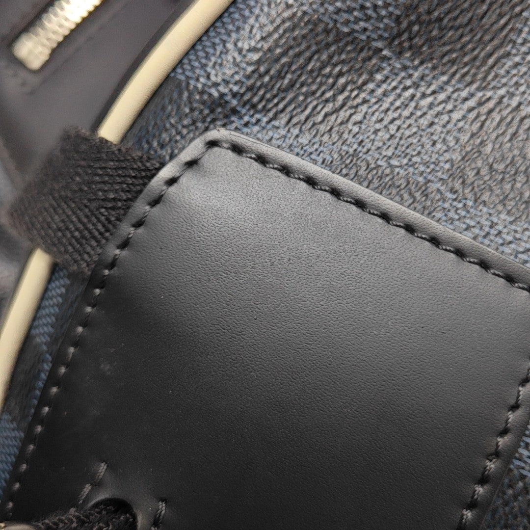JOSH Damier Graphite Coated Canvas Black