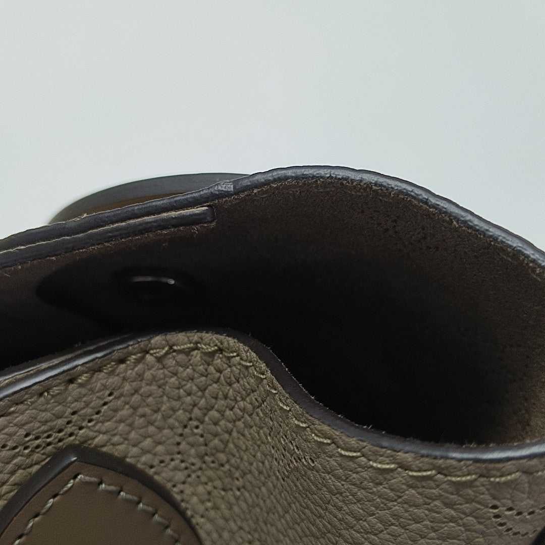 HINA PM Monogram Calfskin Gray