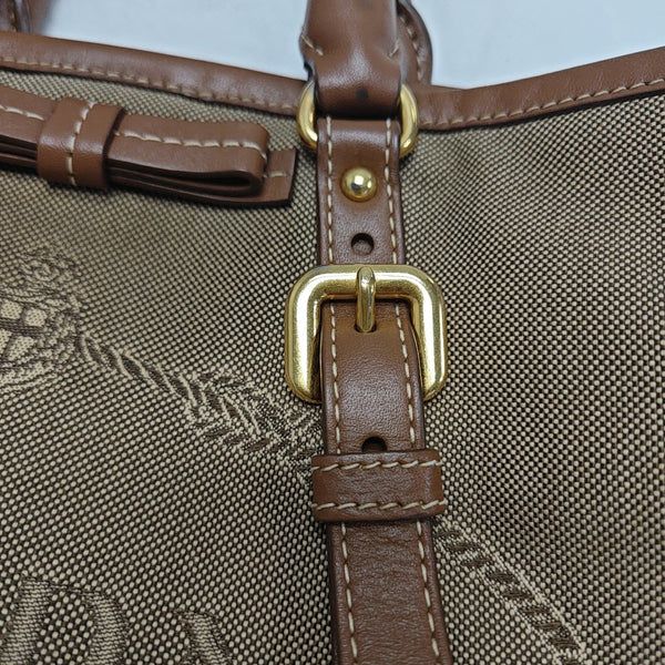 Fabric Tote Bag Brown