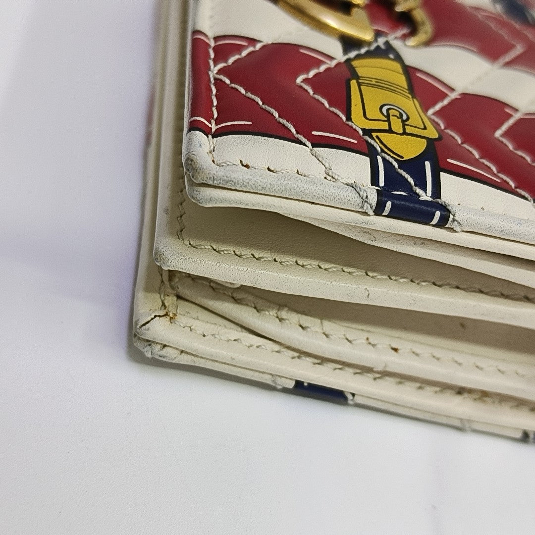 GG Marmont Mini Calfskin Multicolor Wallet