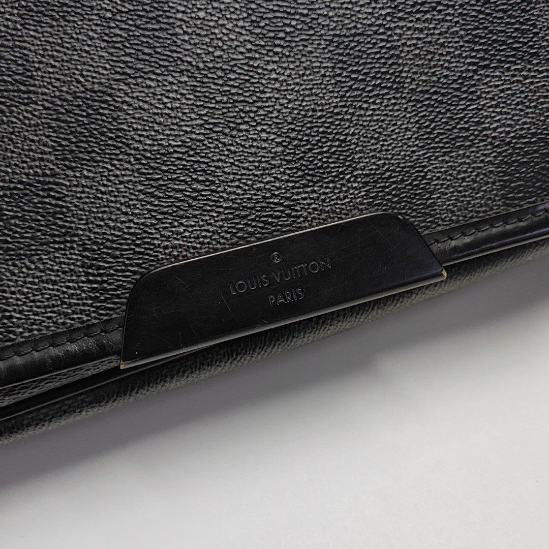 DANIEL Damier Graphite Coated Canvas Gray