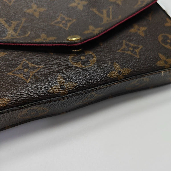 FÉLICIE Monogram Coated Canvas Brown