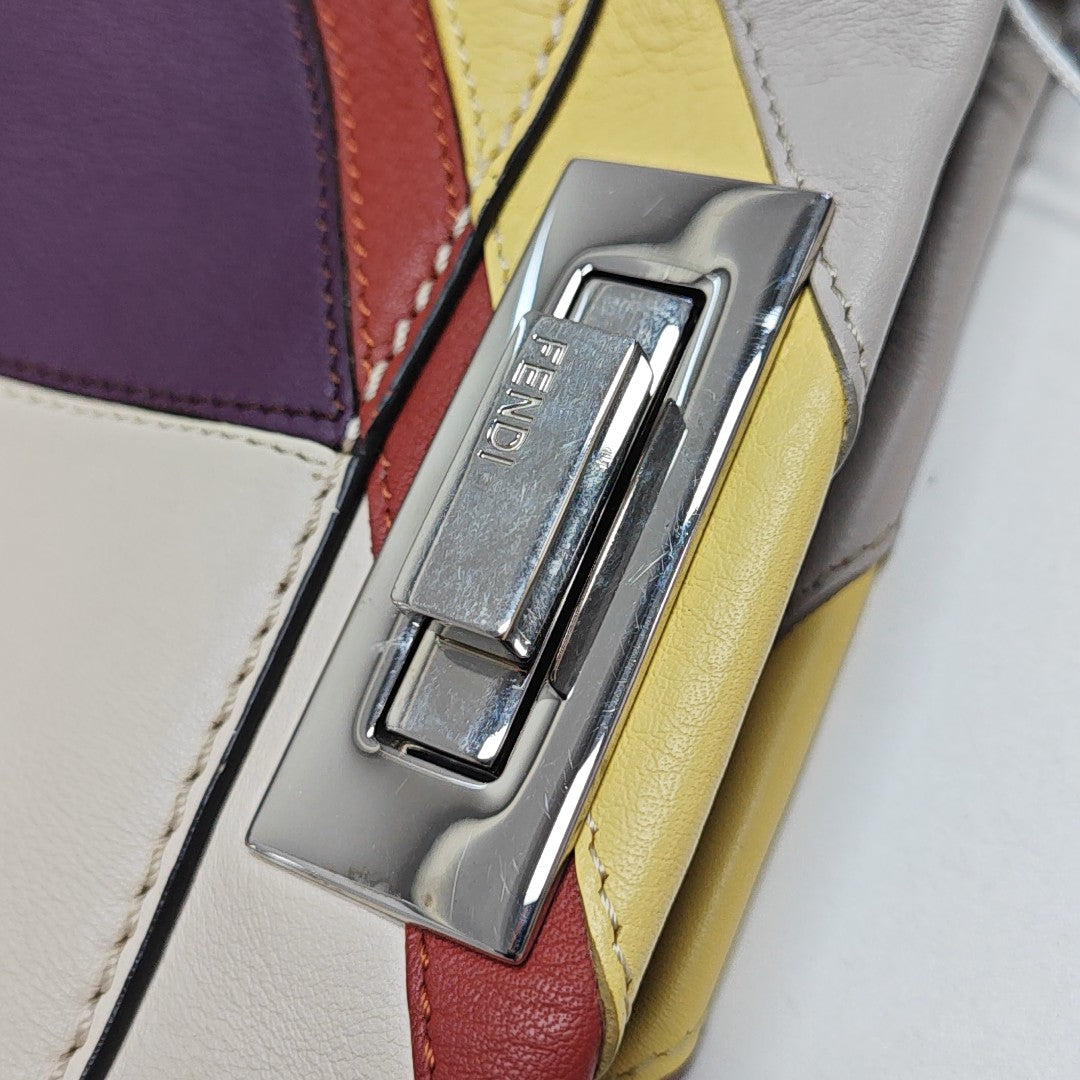 Peekaboo Medium Quilted Calfskin Multicolor