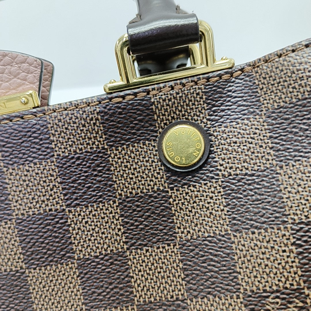 BRITTANY BB Damier Ebene Coated Canvas Brown