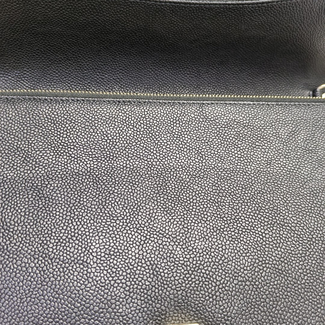 THREAD AROUND Quilted Grained Calfskin Black