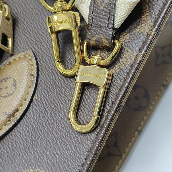 ONTHEGO PM Monogram Coated Canvas Brown