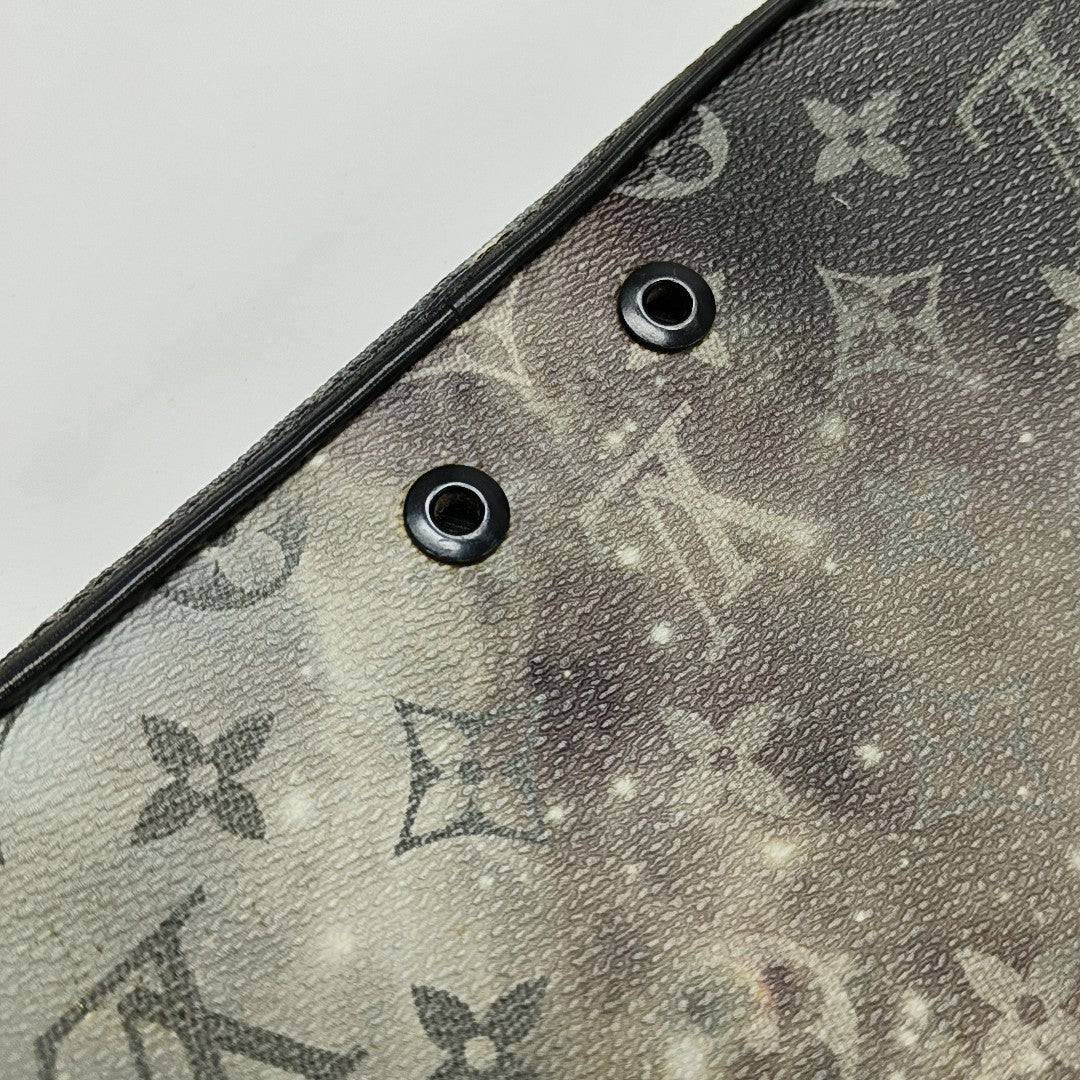 ALPHA Monogram Coated Canvas Gray