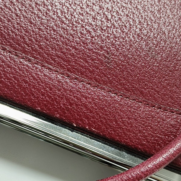 Calfskin Top Handle Bag Red