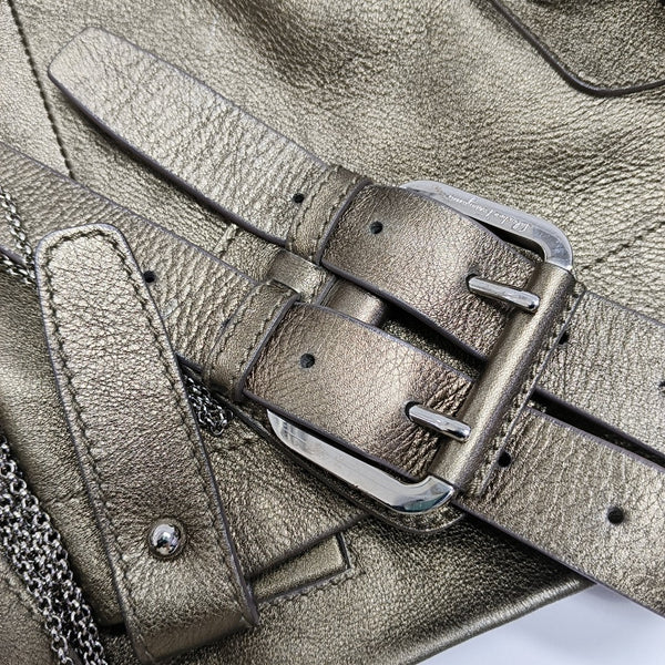 Calfskin Shoulder Bag Gold