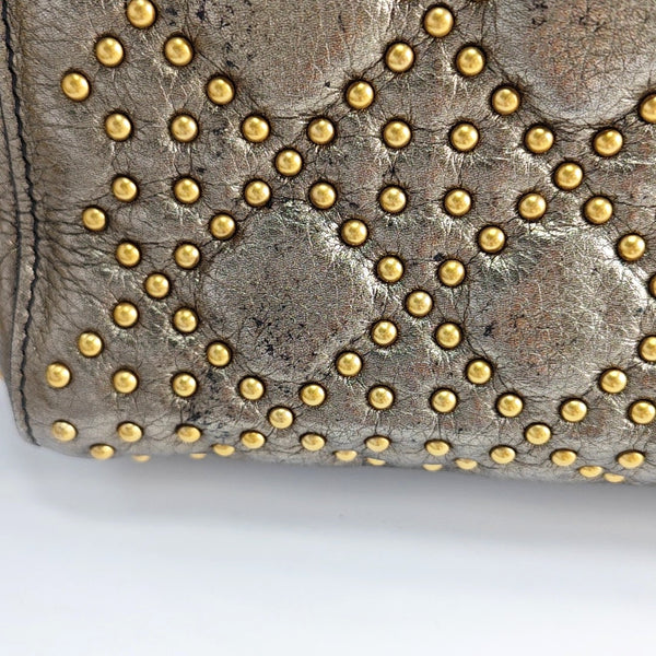 Lady Dior Mini Cannage Python Silver
