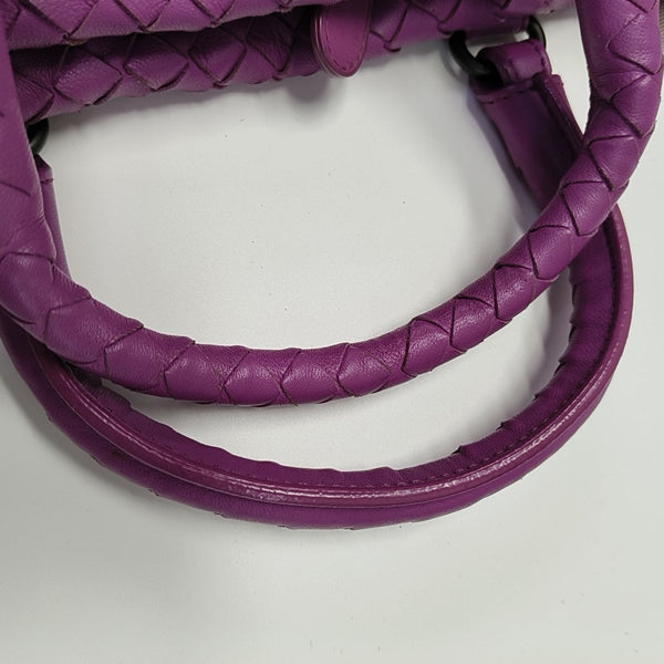 Calfskin Shoulder Bag Purple