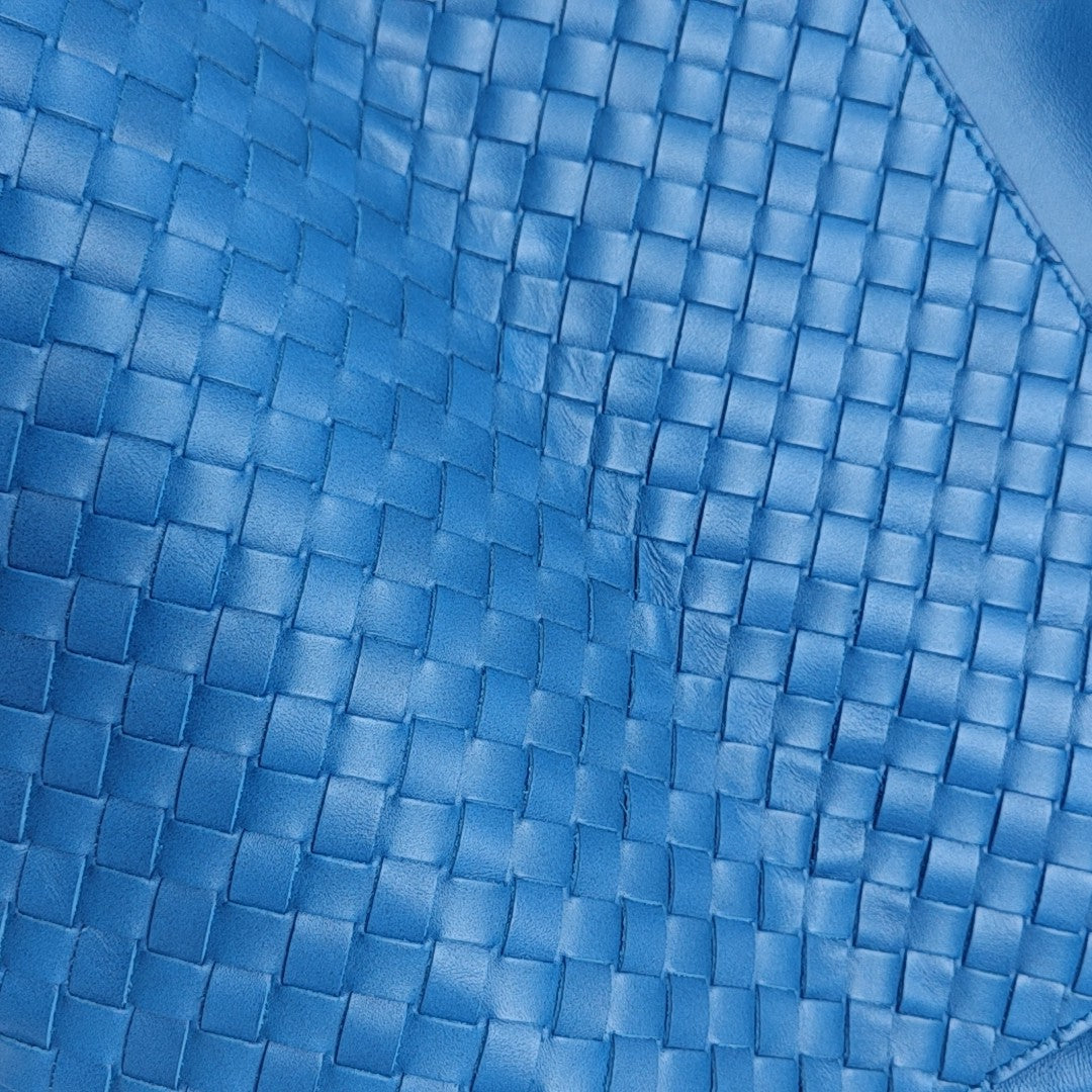Calfskin Shoulder Bag Blue