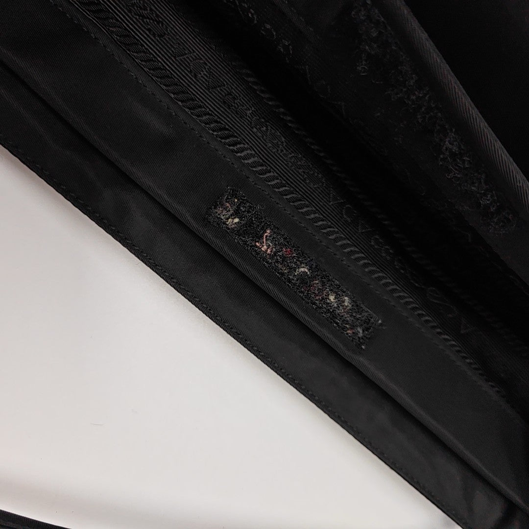 Nylon Top Handle Bag Black