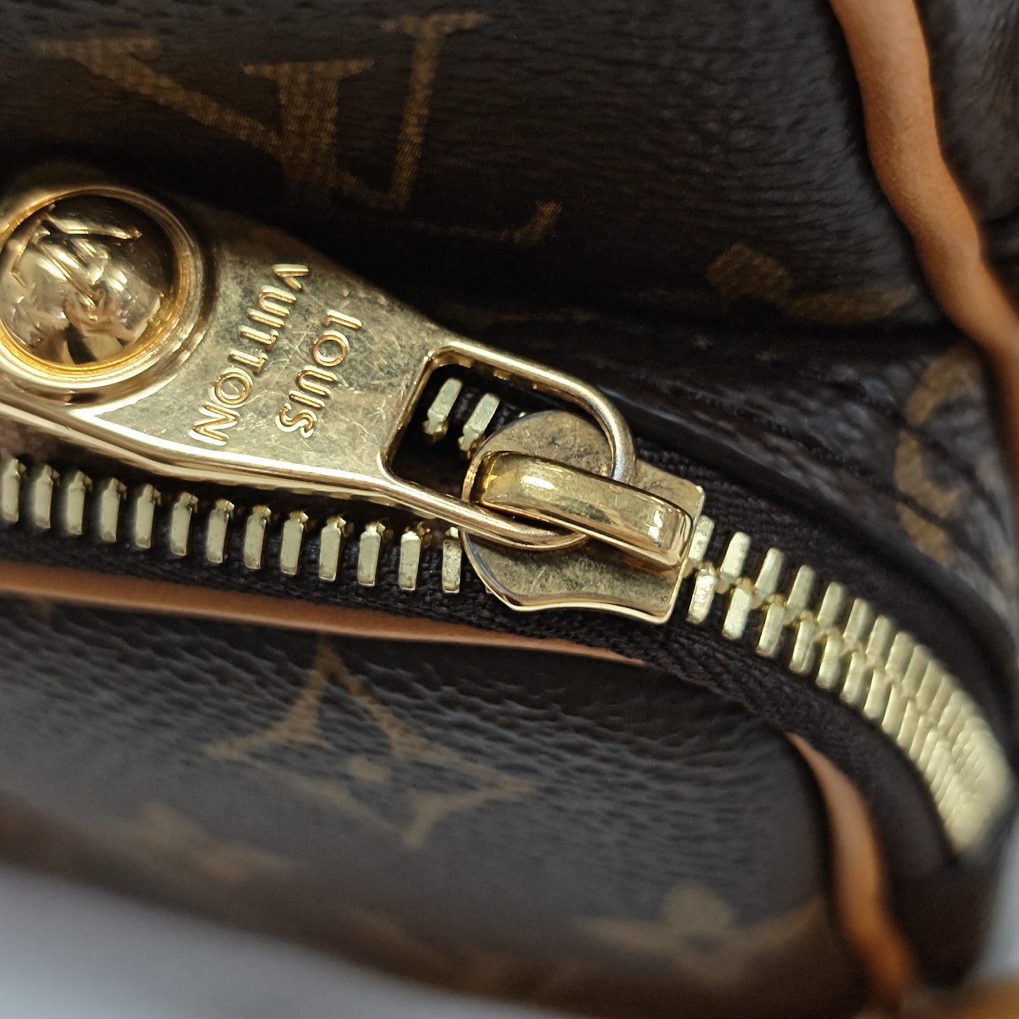 VINTAGE TROCADERO 27 Monogram Coated Canvas Brown
