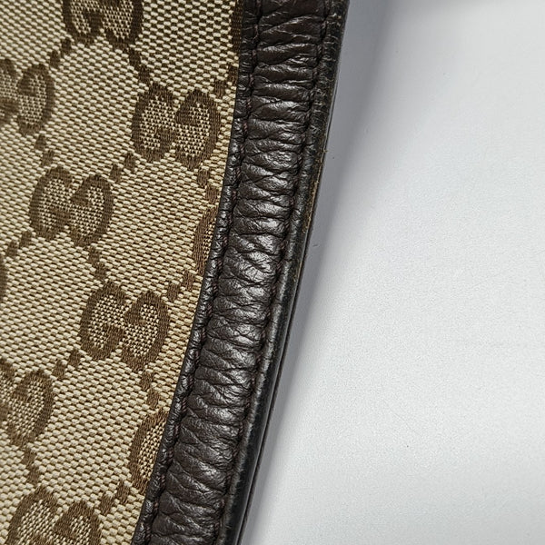 Monogram Canvas Shoulder Bag Brown