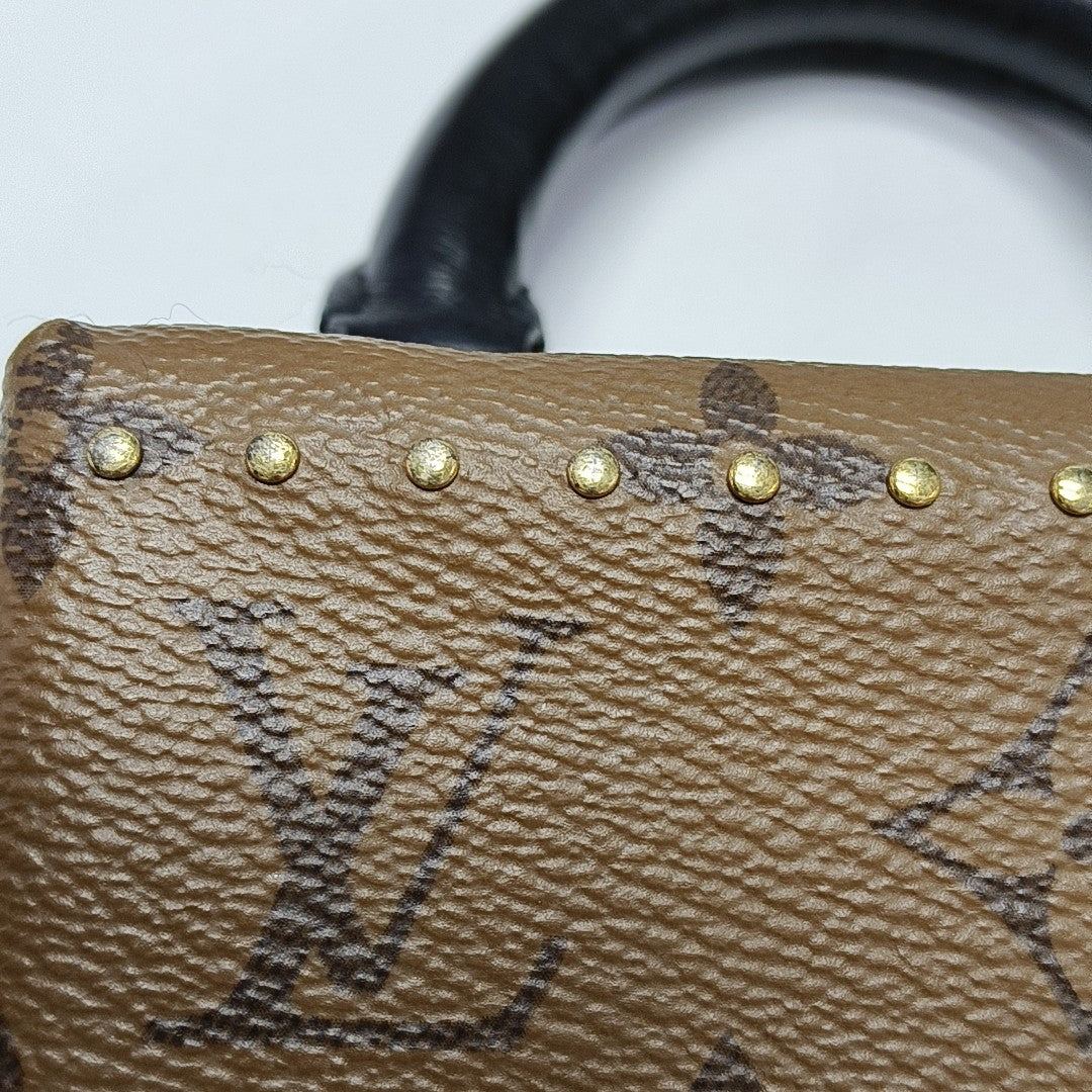 CAMERA BOX Monogram Coated Canvas Brown